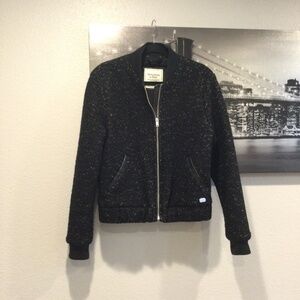 Abercrombie & Fitch Wool Blend Bomber Jacket